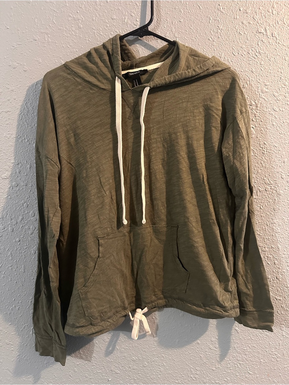 Forever 21 Olive Green Hooded top